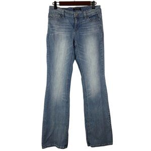 White House Black Market Womens Jeans Size 6R Boot Leg Inseam 33" Blue Denim